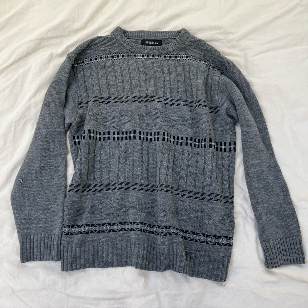 John Rams Grey‎ Knit Sweater
